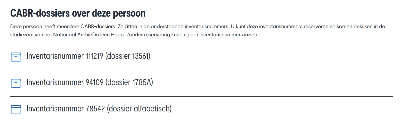 Inventaris- en dossiernummers op Oorlog voor de Rechter Inventaris- en dossiernummers op Oorlog voor de Rechter