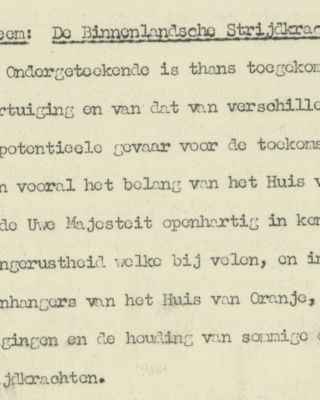 Gerbrandy over de BS