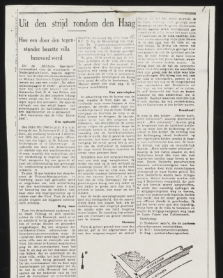 Verslag van de strijd om Villa Dorrepaal (1940).