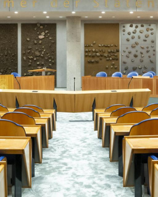 Plenaire zaal Tweede Kamer. Bron: Tweede Kamer.