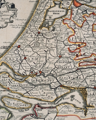 Kaart van Zuid-Holland