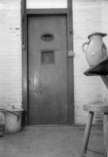 Dodencel 601 in het Oranjehotel (niet de cel van Maduro) (1946).