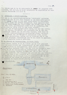 Pagina uit verslag De Jonge over Scheveningen