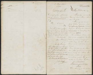 Afschaffing slavernij Suriname (conceptversie) (1862)