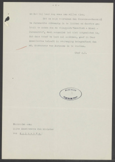 Brief van de directeur van de CI aan de Minister van Koloniën over Anton de Kom deel II (1932)