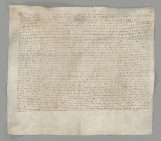 Overeenkomst tussen Willem V en Margaretha over een jaarlijkse uitkering van 6000 florijnen en een extra betaling van 15.000 florijnen (1349).