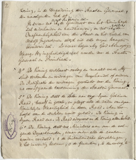 Schets van de grondwet, pagina 2 (1812)