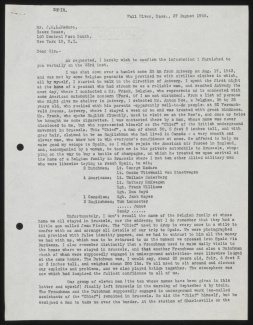 Brief van Henry Walker over de arrestatie van Maduro p1 (27 augustus 1945).