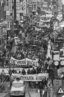 Abortusdemonstratie 1977 foto: B. Verhoeff